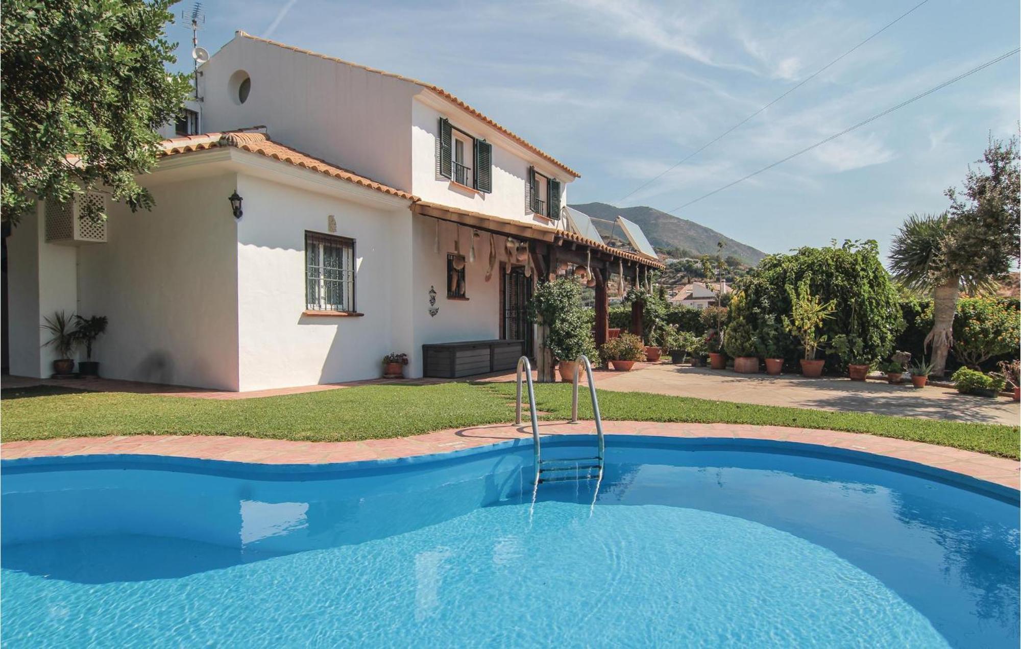Awesome Home In Mijas With House Sea View المظهر الخارجي الصورة